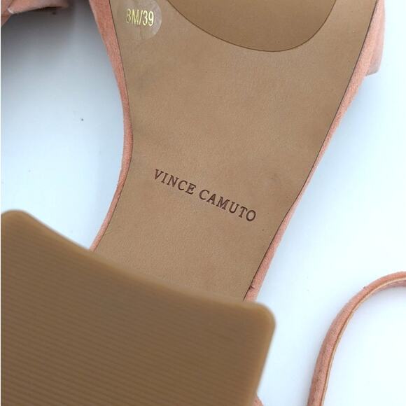 Vince Camuto Pendreya Platform Sandal Women's Salmon Suede Size US8M EU39 - Picture 11 of 12